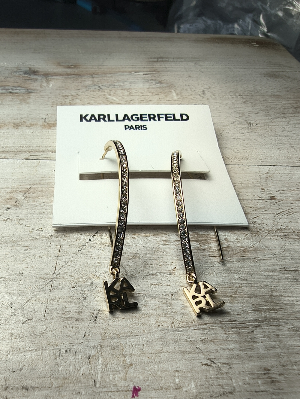 Karl Lagerfeld Gold-tone Karl Lagerfeld Earrings